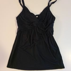 Soma Cool Nights Black Draped Cami Size M NWT